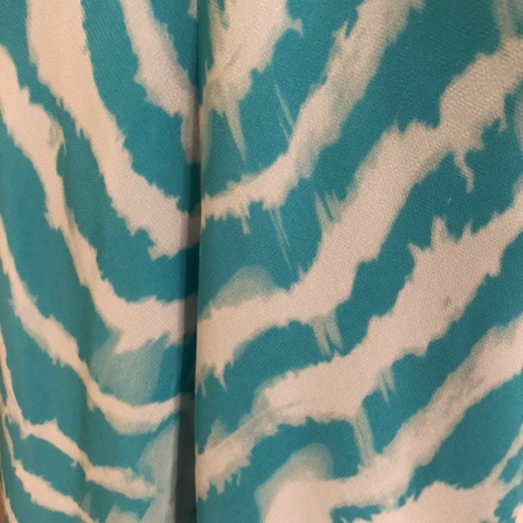 New Guess Turquoise Blue Dress w/ Adjustable Spaghetti Straps - Picture 3 of 4